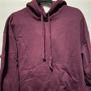 Burgundy hoodie